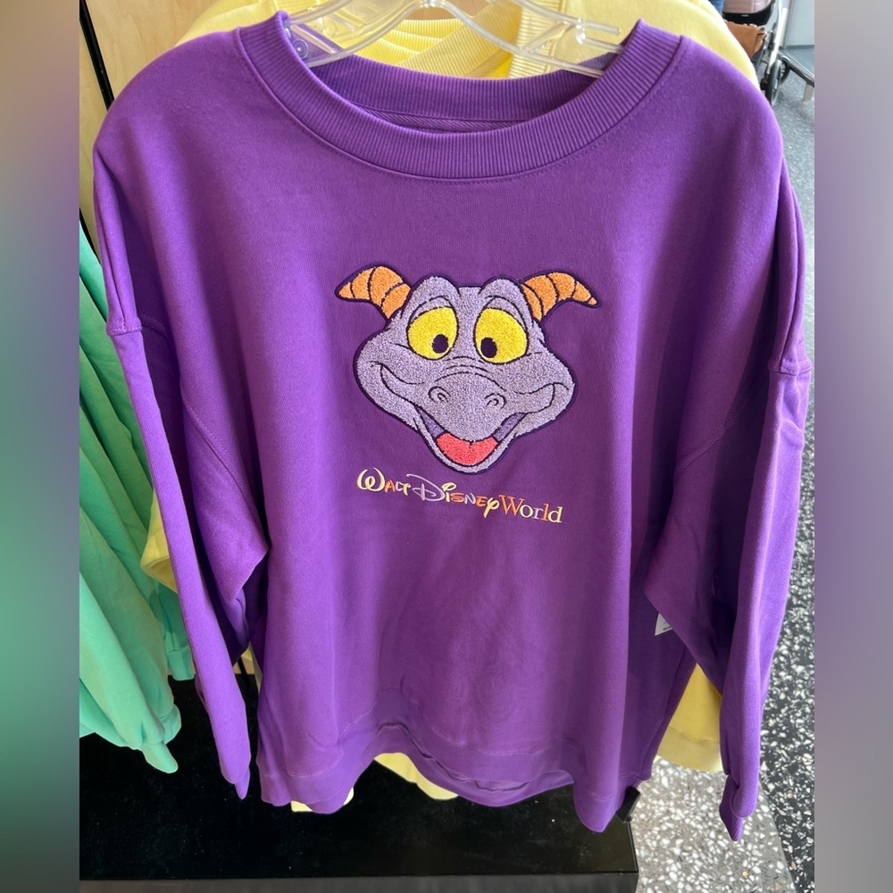 2026 Walt Disney World Parks Pink Figment Sweatshirt Pullover Adult Large New